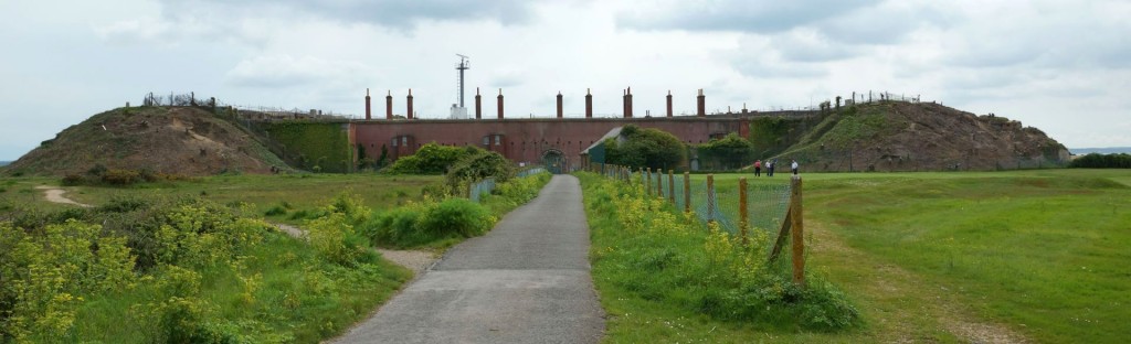 Fort Gilkicker viewed along William Jervois Way