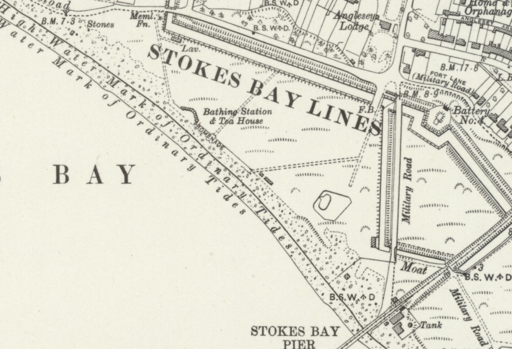 Map of stokes bay in 1931