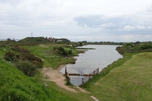 Gilkicker Lake and sluice