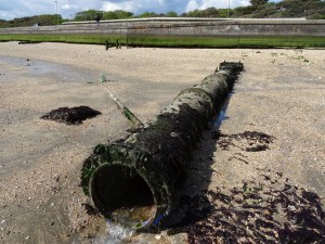 Victorian outfall fromn the Stokes Bay moat