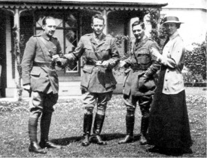 Smith-Barry at Alverbank with his wife and Officers