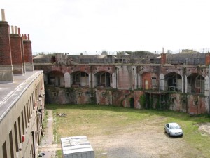 Interior of Fort Gilkicker