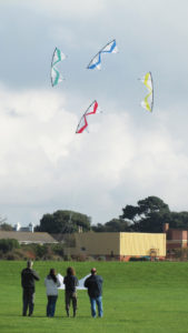 Kite flying at Stokes Bay