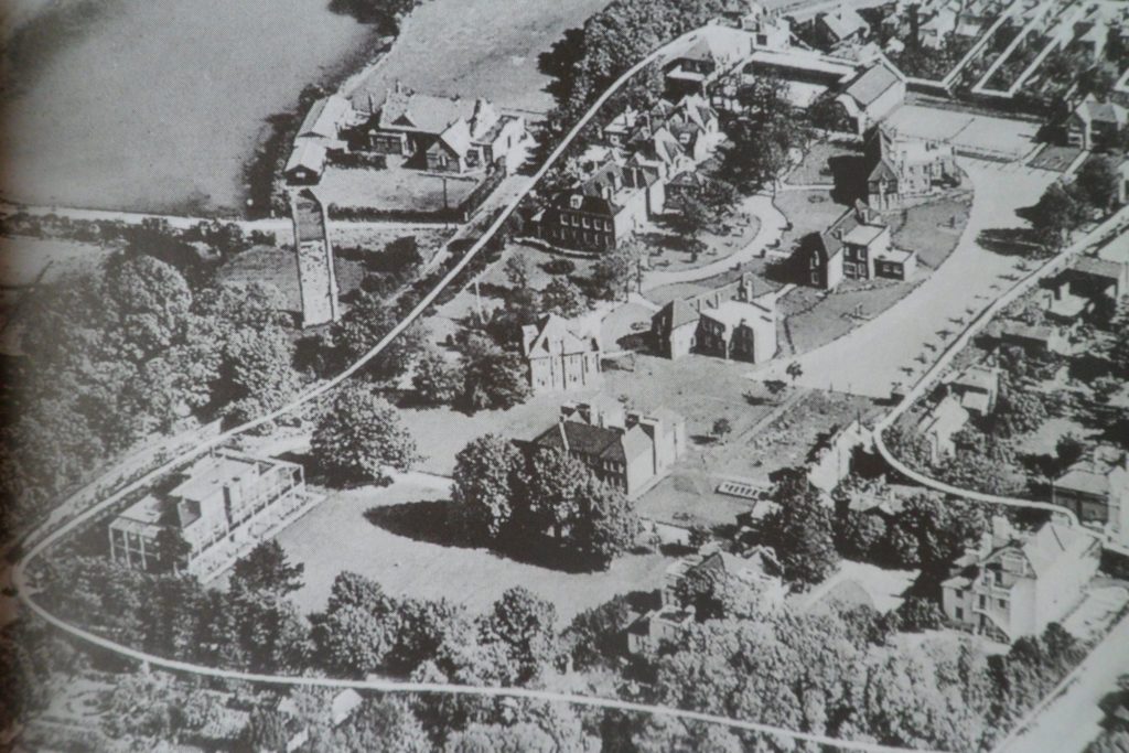 Kickergill can be seen in Clayhall Road on this aerial view of The National Children's Home