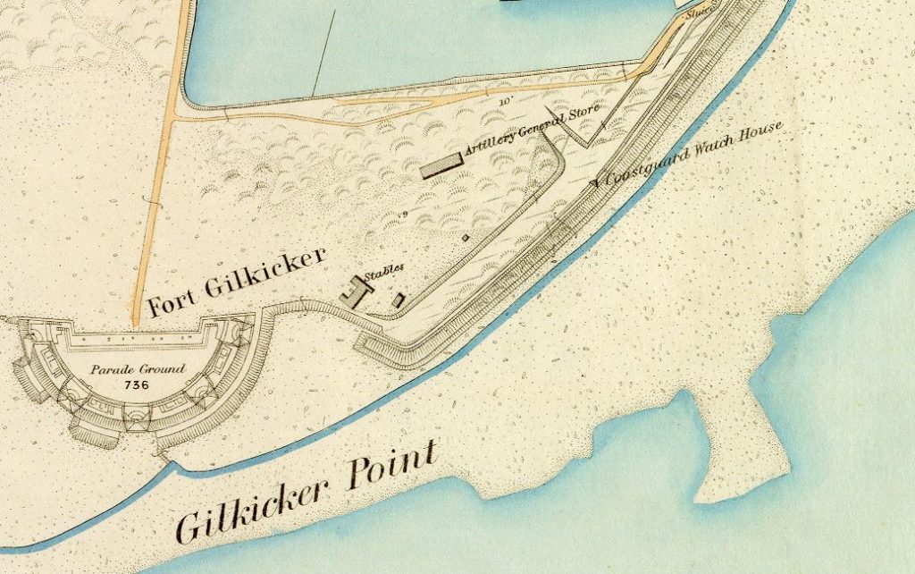 Map of Gilkicker in 1890